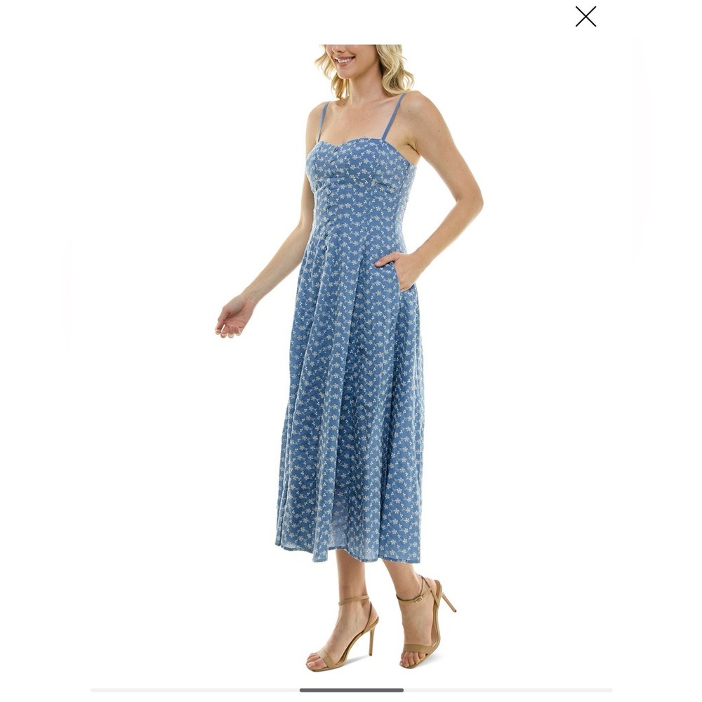 TAYLOR SWEETHEART Neckline embroidered A-Line MIDI Dress Size 12 - Picture 3 of 13